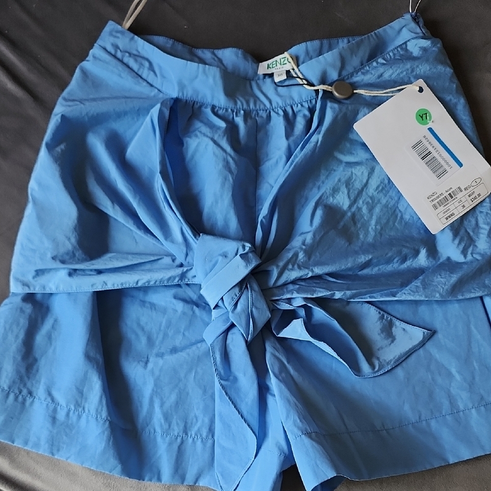 Kenzo Blue High Waist Shorts